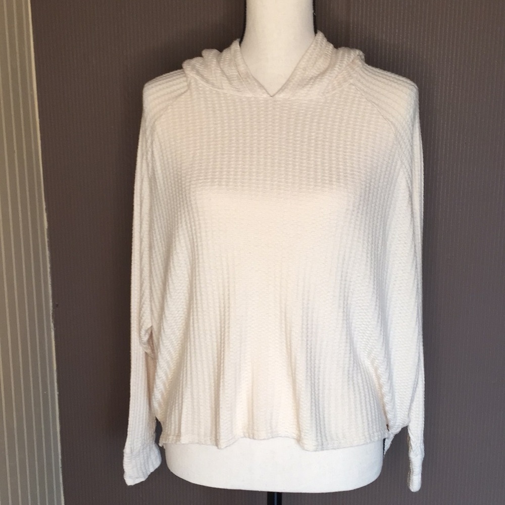 Chaser‎ cream hooded sweater size small